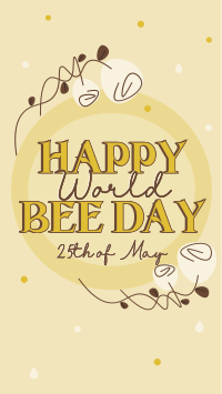 Happy World Bee Instagram Story Design