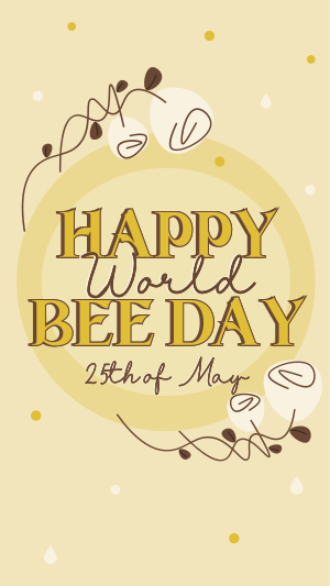 Happy World Bee Instagram story Image Preview