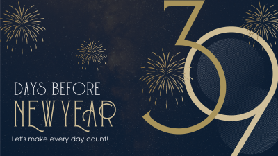 Classy Year End Countdown Facebook event cover Image Preview
