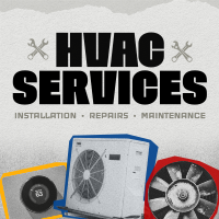 Retro HVAC Service Instagram post Image Preview