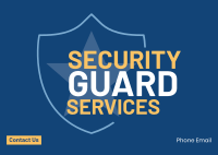 Guard Badge Postcard Image Preview