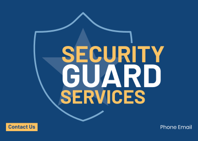 Guard Badge Postcard Image Preview