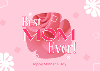 Best Mom Ever Postcard Image Preview