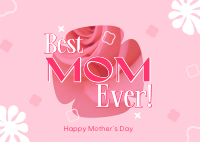 Best Mom Ever Postcard Design