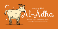 Eid Al Adha Goat Twitter Post Design