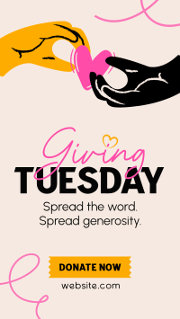 Give back this Giving Tuesday Facebook Story Design