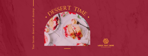 Dessert Time Delivery Facebook Cover Design Image Preview