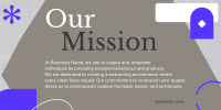 Stylish Our Mission Twitter Post Design