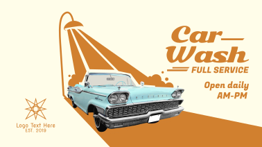 Car Wash Retro Facebook event cover