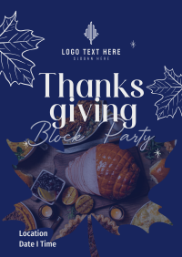 Thanksgiving Block Party Poster Image Preview