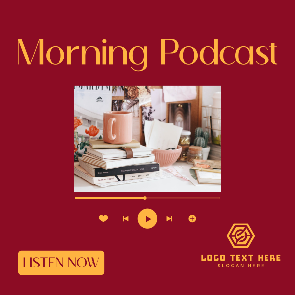 Morning Podcast Instagram Post Design Image Preview