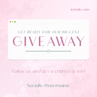 Elegant Chic Giveaway Instagram post Image Preview