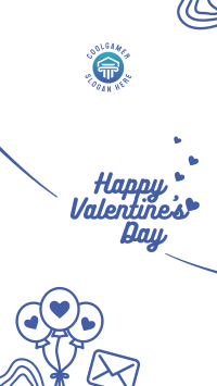 Simple Valentines Greeting Instagram story Image Preview