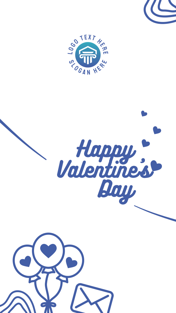 Simple Valentines Greeting Instagram Story Design Image Preview