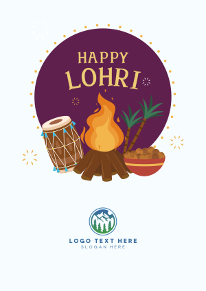 Lohri Badge Flyer Image Preview