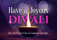 Diwali Greeting Postcard Image Preview