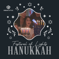 Celebrate Hanukkah Family Instagram post Image Preview