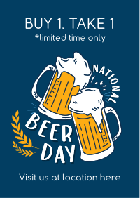 Beer Day Celebration Flyer Design