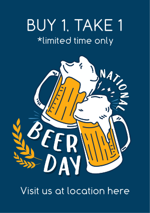 Beer Day Celebration Flyer Image Preview