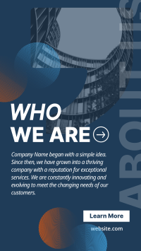 Corporate About Us Quote Facebook Story Design