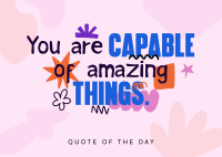 Motivational Quotes Today Postcard Image Preview