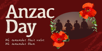 Rustic Anzac Day Twitter Post Image Preview