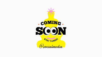 Coming Soon Emoji Facebook event cover Image Preview