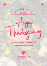 Thanksgiving Greeting Minimalist Poster Image Preview