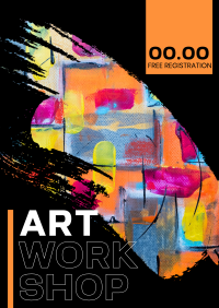 Modern Art Brush Poster Image Preview