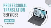 Professional Translator Facebook event cover Image Preview