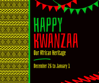 Ethnic Kwanzaa Heritage Facebook Post Design