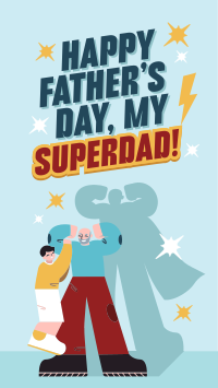 Superhero Father's Day Instagram story Image Preview