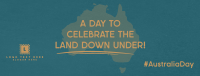 Australian Day Map Facebook Cover Design