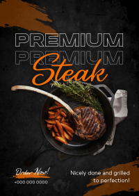 Premium Steak Order Poster Image Preview