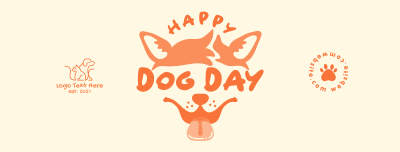 Dog Day Face Facebook cover Image Preview