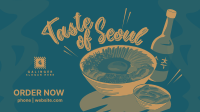 Taste of Seoul Food Facebook Event Cover Design