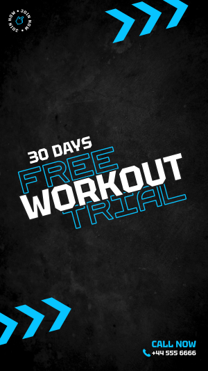 30 Days Workout Facebook story Image Preview