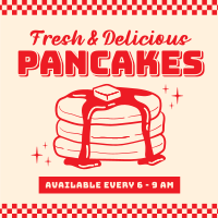 Retro Pancakes Instagram post Image Preview