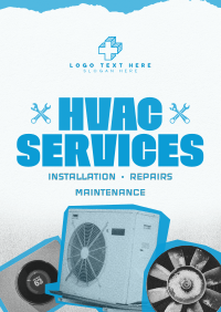 Retro HVAC Service Poster Image Preview