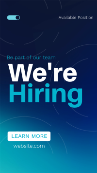 Corporate Hiring TikTok Video Image Preview