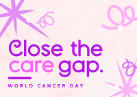 Swirls and Dots World Cancer Day Postcard Image Preview