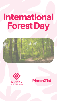 Forest Day Greeting Instagram reel Image Preview