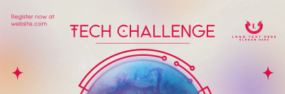 Minimalist Tech Challenge Twitter header (cover) Image Preview