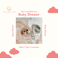 Baby Shower Invitation Instagram Post Design