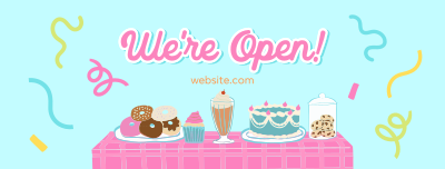 Dessert Picnic Buffet Facebook cover Image Preview