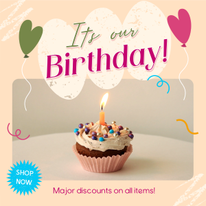 Birthday Business Promo Instagram post Image Preview