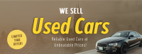Used Car Sale Facebook cover Image Preview