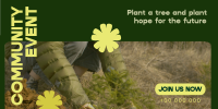 Trees Planting Volunteer Twitter post Image Preview