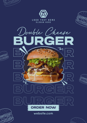 Cheese Burger Restaurant Poster Image Preview
