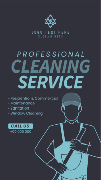 Janitorial Cleaning Instagram story Image Preview